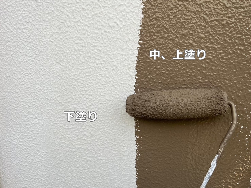 東京都大田区　外壁塗装とランデックスコート塗装　モルタル塗装